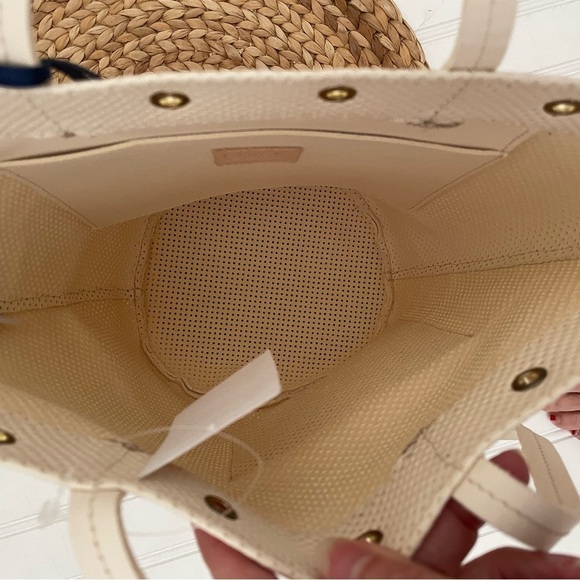 Clare V. Cream Perforated Leather Choupette Basket Tote Bag NEW NWT - Picture 5 of 7
